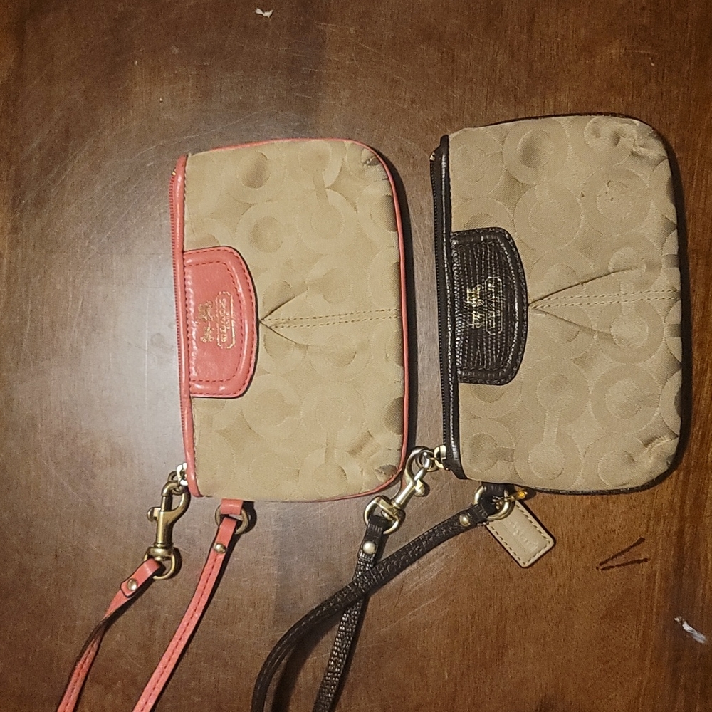 Small Coach wristlets